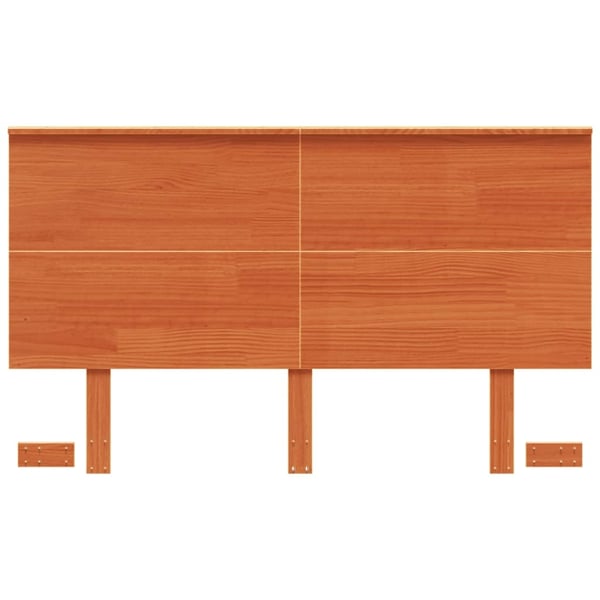 vidaXL Hodegavl voksbrun 120 cm heltre furu