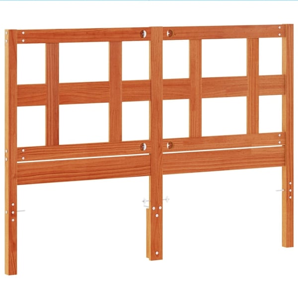 vidaXL Hodegavl voksbrun 135 cm heltre furu