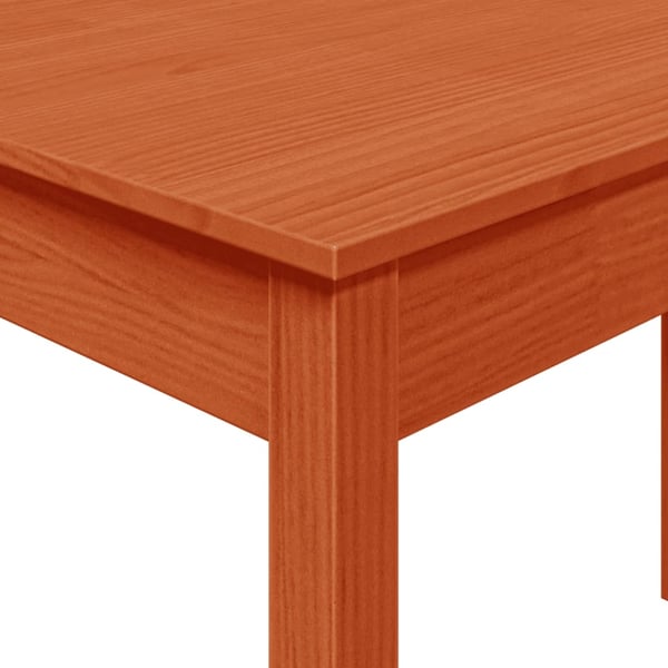 vidaXL Spisebord voksbrun 110x55x75 cm heltre furu