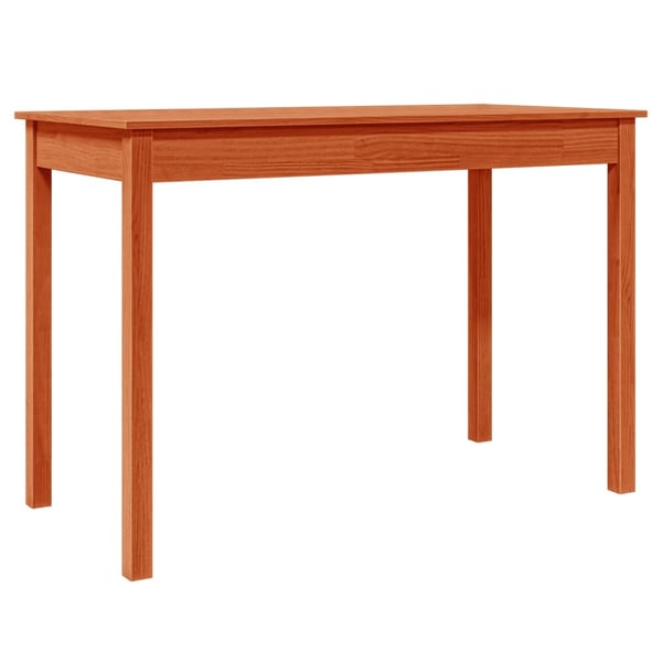 vidaXL Spisebord voksbrun 110x55x75 cm heltre furu