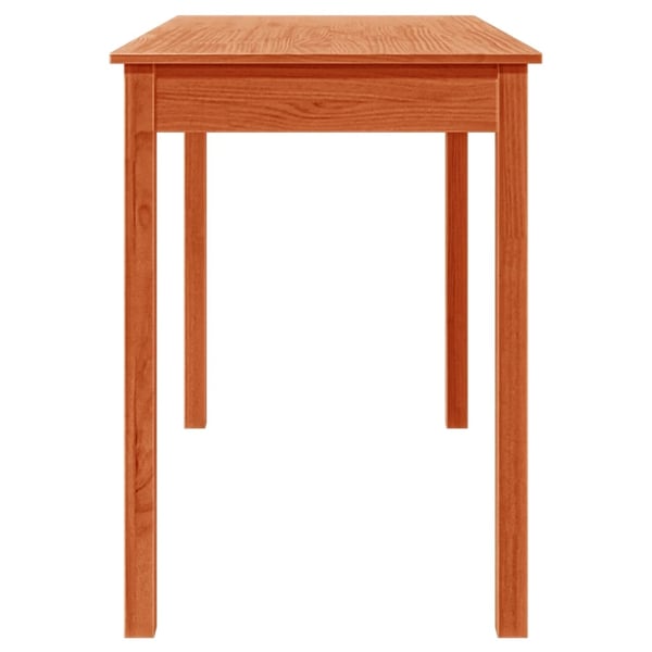 vidaXL Spisebord voksbrun 110x55x75 cm heltre furu