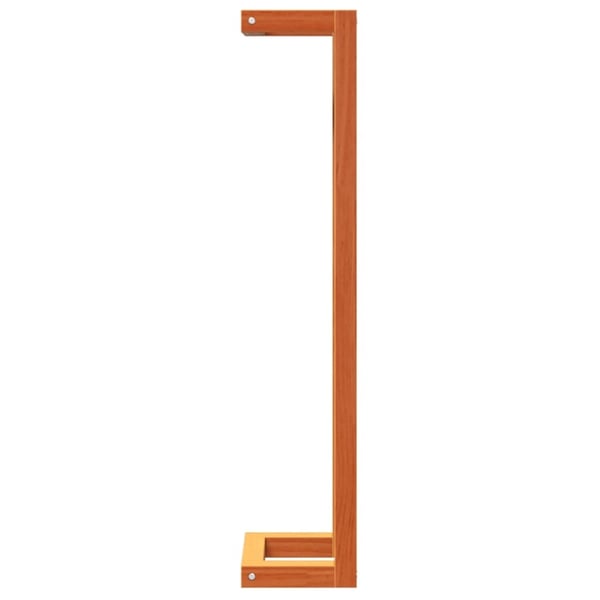 vidaXL håndklædeholder 23x18x90 cm massivt fyrretræ gyldenbrun