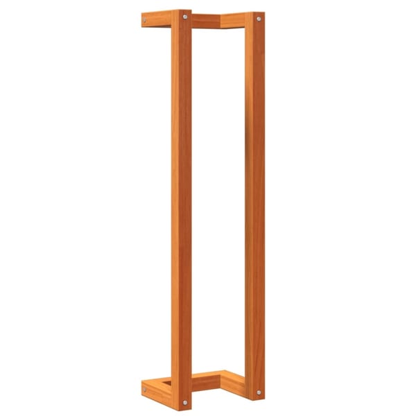 vidaXL håndklædeholder 23x18x90 cm massivt fyrretræ gyldenbrun