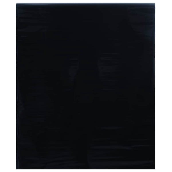 vidaXL Fönsterfilm statisk frostad frostad svart 45x2000 cm PVC