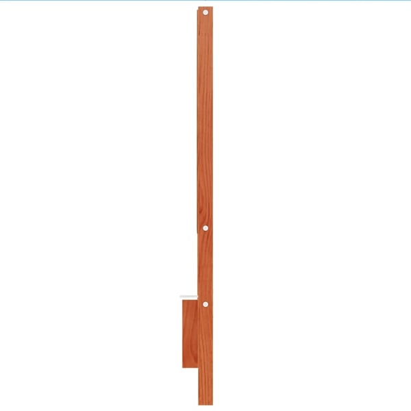 vidaXL Hodegavl voksbrun 135 cm heltre furu