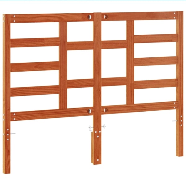 vidaXL Hodegavl voksbrun 135 cm heltre furu