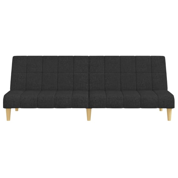 vidaXL 2-personers sovesofa stof sort