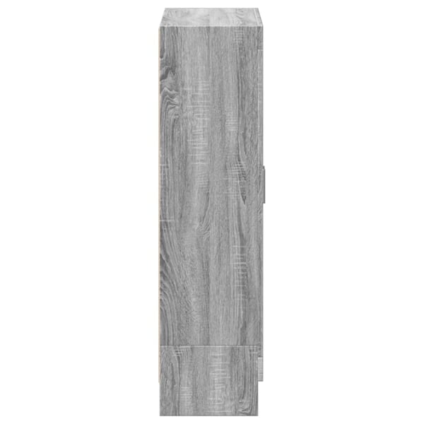 vidaXL bogskab 82,5x30,5x115 cm konstrueret træ grå sonoma-eg