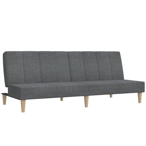 vidaXL 2-personers sovesofa stof lysegrå