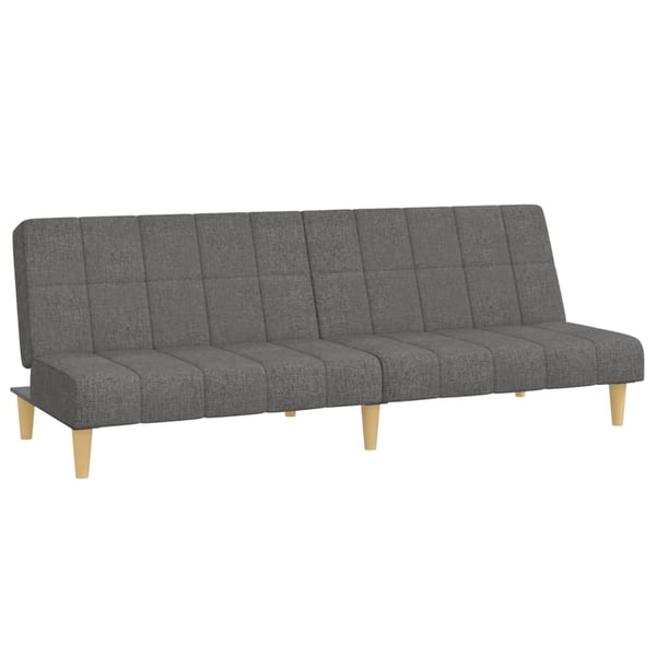 vidaXL 2-personers sovesofa stof lysegrå