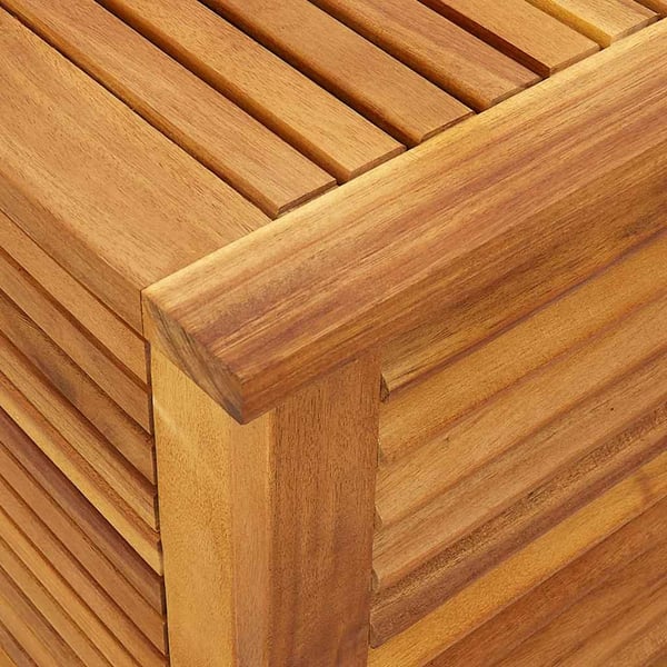 vidaXL Putekasse med lameller 60x50x56 cm heltre akasie
