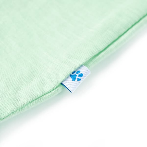 vidaXL T-skjorte for barn lysegrønn 128