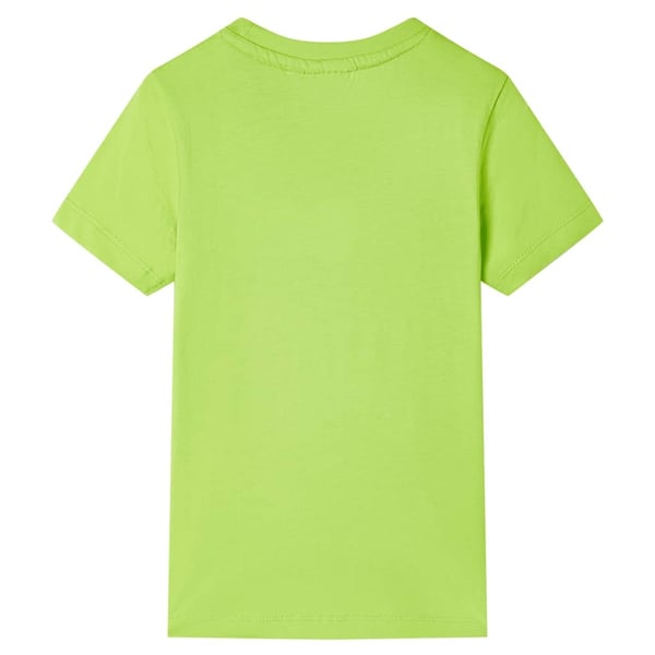 vidaXL T-skjorte for barn med korte ermer limett 116