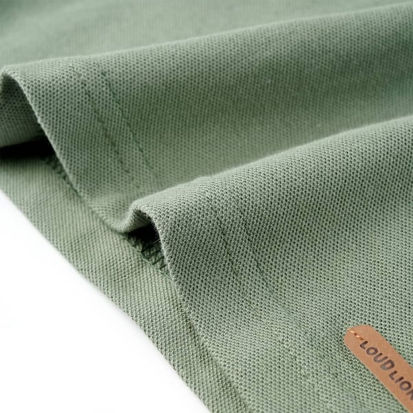vidaXL Poloskjorte for barn kaki 116