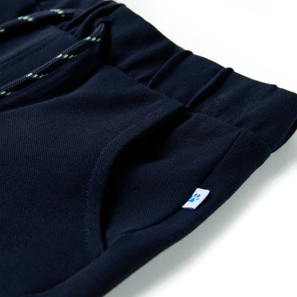 vidaXL Barneshorts med snor marineblå 140