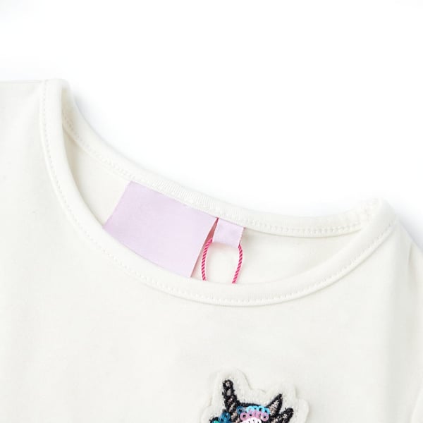 vidaXL T-shirt til børn str. 140 ecrufarvet