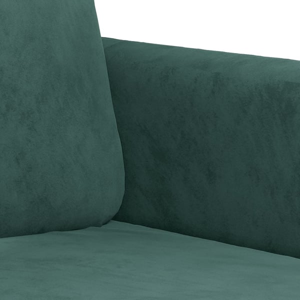 vidaXL sofasæt 3 dele velour mørkegrøn