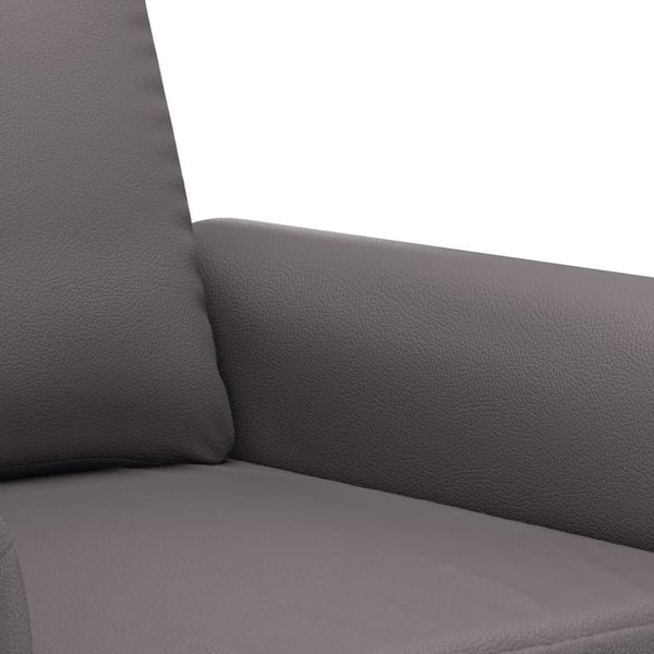 vidaXL sofasæt 2 dele med puder kunstlæder grå