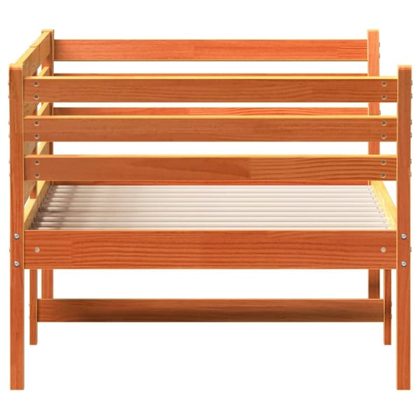 vidaXL Dagseng uten madrass voksbrun 90x190 cm heltre furu