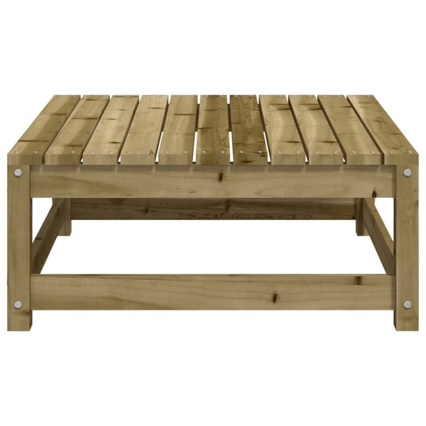 vidaXL Fotskammel til hage 70x70x30 cm impregnert furu