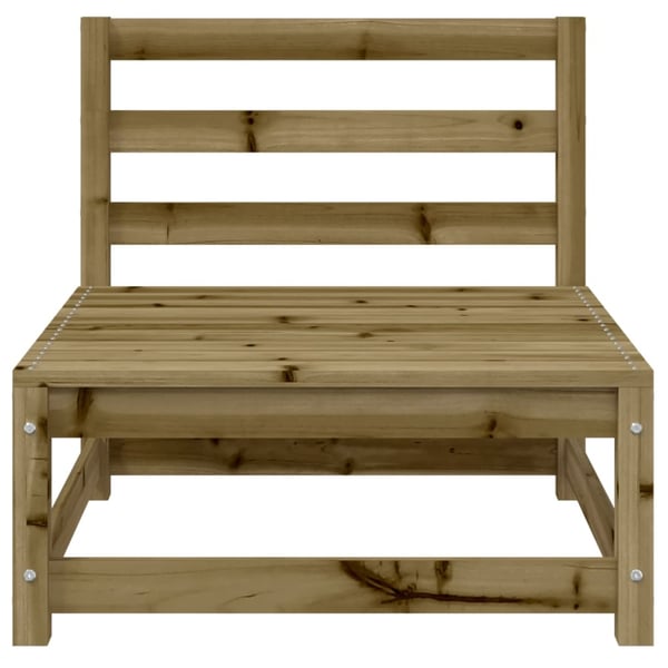 vidaXL sofamodul 3 stk. 70x70x67 cm uden armlæn imprægneret fyrretræ