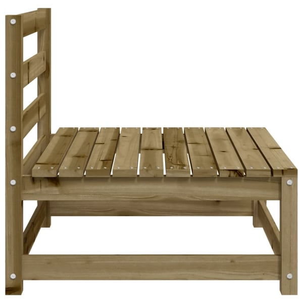 vidaXL sofamodul 3 stk. 70x70x67 cm uden armlæn imprægneret fyrretræ