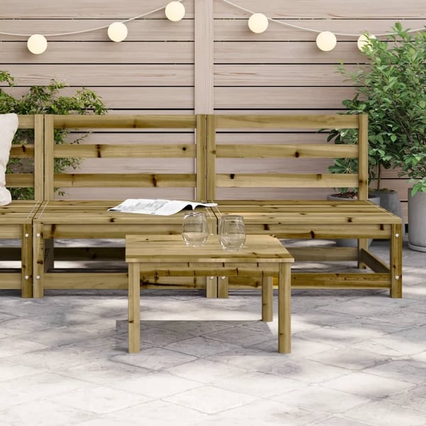 vidaXL Hagesofaer uten armlener 2 stk 70x70x67 cm impregnert furu