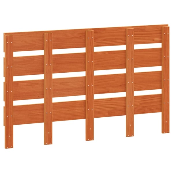 vidaXL Hodegavl voksbrun 120 cm heltre furu