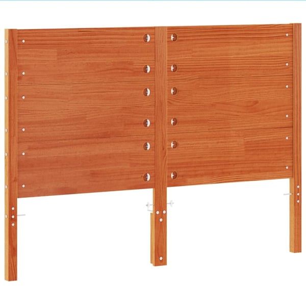 vidaXL Hodegavl voksbrun 150 cm heltre furu