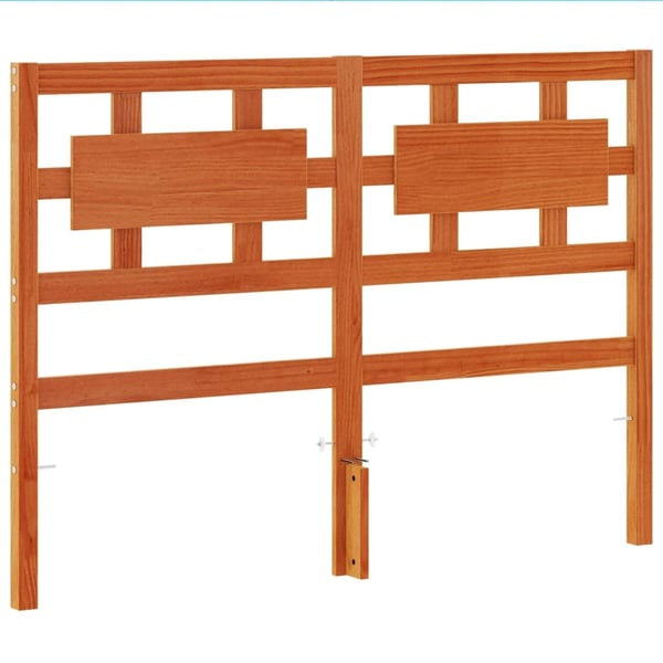 vidaXL Hodegavl voksbrun 135 cm heltre furu