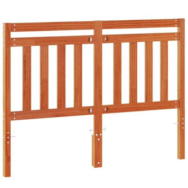 vidaXL Hodegavl voksbrun 135 cm heltre furu