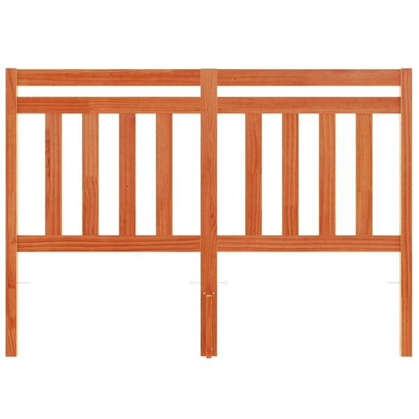vidaXL Hodegavl voksbrun 135 cm heltre furu