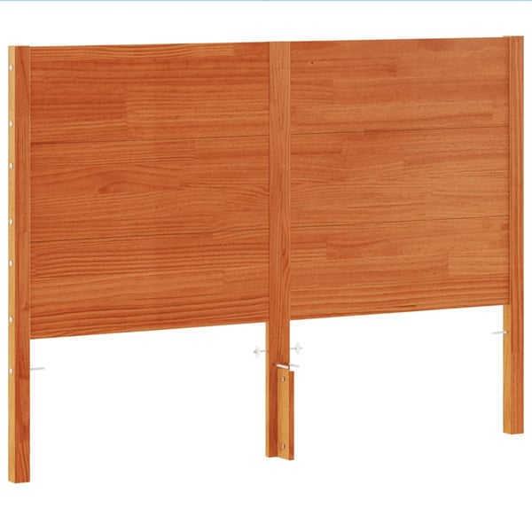 vidaXL Hodegavl voksbrun 160 cm heltre furu