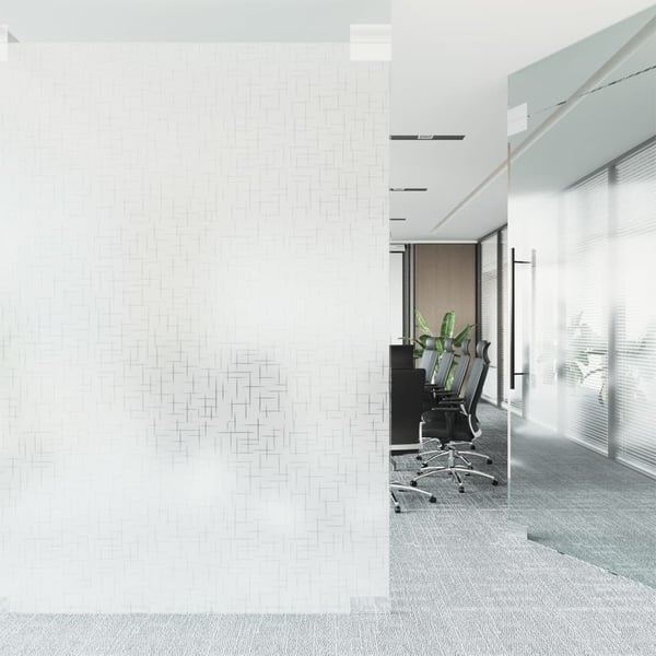 vidaXL Ikkunakalvo himmeä tähtikuvio 45x500 cm PVC