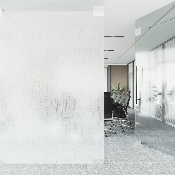vidaXL Fönsterfilm frostad stjärnmönster 90x500 cm PVC