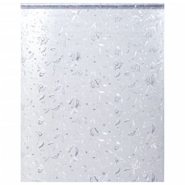 vidaXL vinduesfolie 60x500 cm blomstret mønster PVC matteret