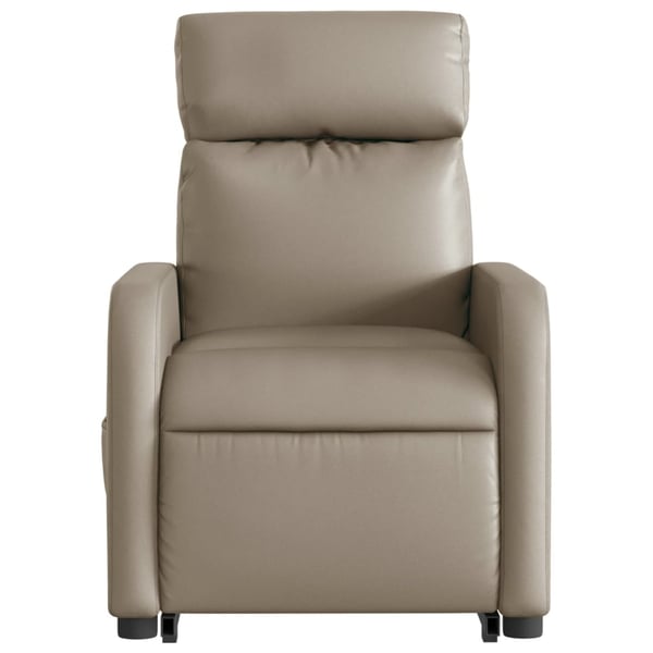 vidaXL løftestol med massagefunktion kunstlæder cappuccino