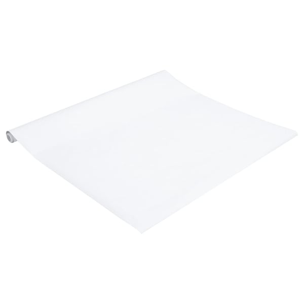 vidaXL Møbelklistremerker selvklebende matt hvit 90x500 cm PVC