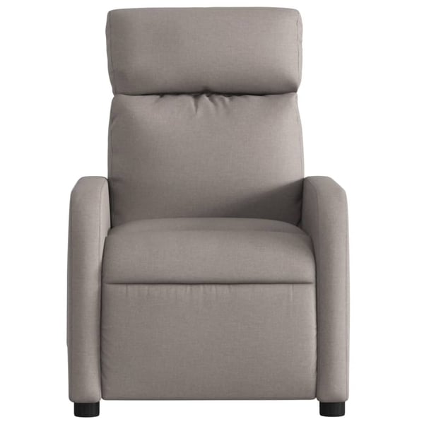 vidaXL Massagefåtölj taupe tyg