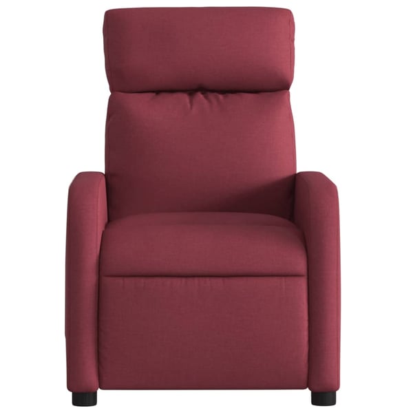 vidaXL massagestol stof vinrød