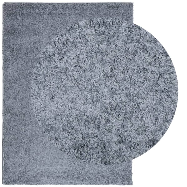 vidaXL Tykt teppe PAMPLONA høy luv moderne blå 200x280 cm