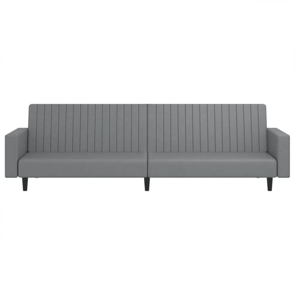 vidaXL 2-personers sovesofa kunstlæder grå