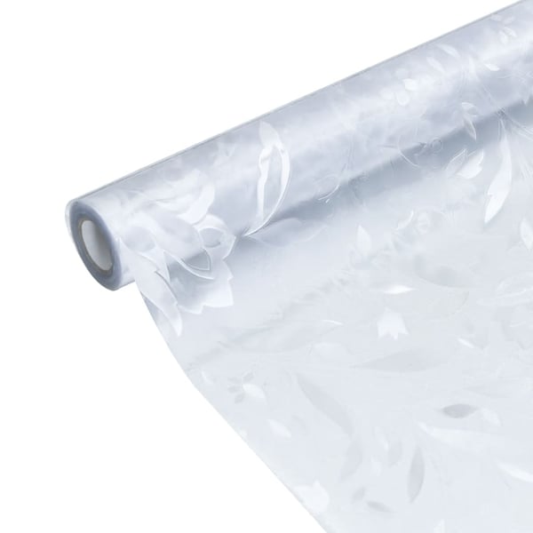 vidaXL vinduesfolie 90x500 cm blomstret mønster PVC matteret