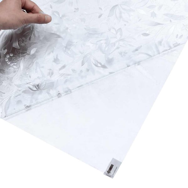 vidaXL Ikkunakalvo himmeä kukkakuvio 90x500 cm PVC