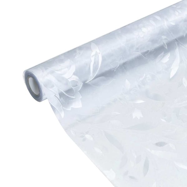 vidaXL Ikkunakalvo himmeä kukkakuvio 90x500 cm PVC