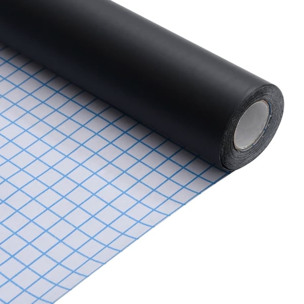vidaXL Møbelklistremerker selvklebende matt svart 90x500 cm PVC