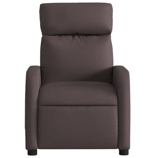 vidaXL massagestol stof mørkebrun
