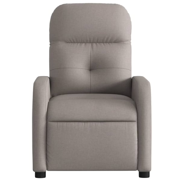 vidaXL Elektrisk reclinerfåtölj taupe tyg