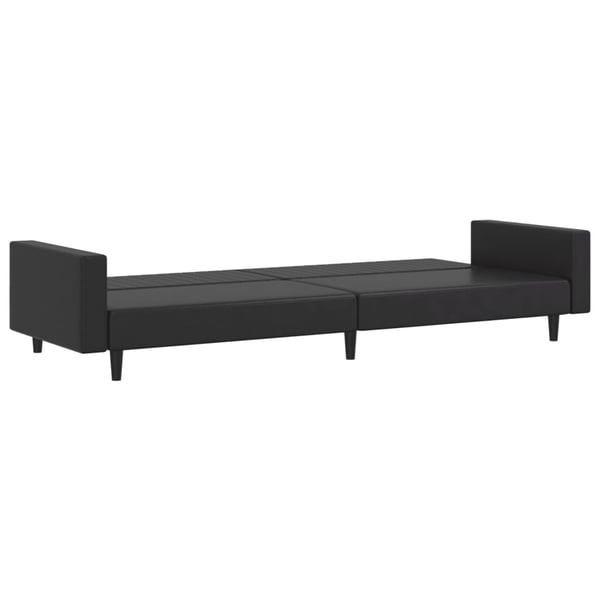 vidaXL 2-personers sovesofa kunstlæder brun
