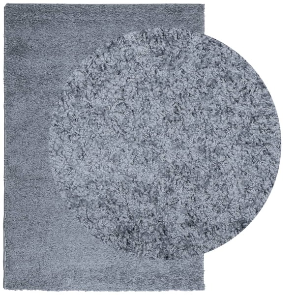 vidaXL Ryamatta PAMPLONA lång lugg modern blå 120x170 cm